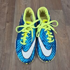 Nike Free‎ Hypervenom GS Sneakers Blue Lagoon 6Y Big Kids 705390-401 Metallic